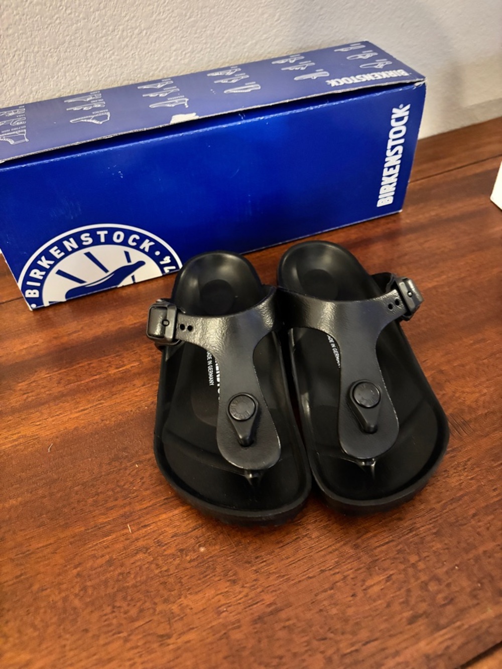 Birkenstock Black Gizeh EVA Sandals
